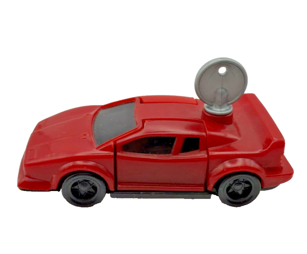 Hot Wheels 1993 Twist-Key Opening Sports Car Toy Red Diecast w/ Key